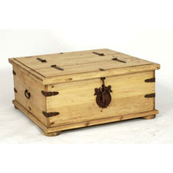World Furniture Mexican Rustic - 2 Door Chest & Coffee Table
