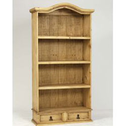 World Furniture Mexican Rustic - 2 Drawer Bookcase