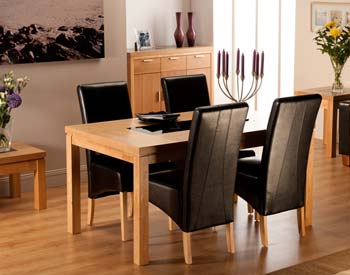 World Furniture Milagros Rectangular Dining Table in Oak