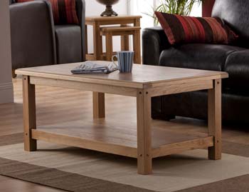 World Furniture Otley Rectangular Coffee Table in American Oak