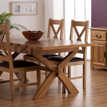 World Furniture Otley Rectangular Trestle Extending Dining Table