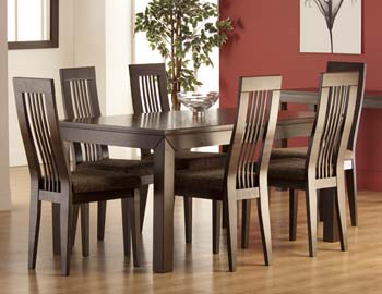 World Furniture Paolo Rectangular Dining Set with 6 Chairs in