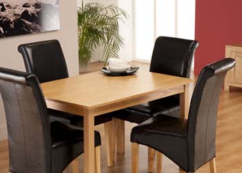 World Furniture Sono Rectangular Dining Set in Light Oak