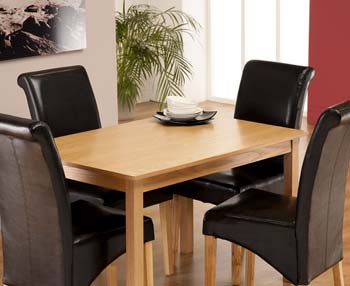 World Furniture Sono Rectangular Dining Table in Light Oak