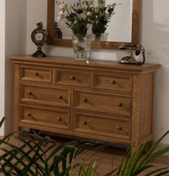 Stanmore 3 +4 Drawer Chest in Oak