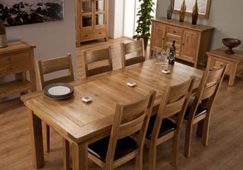 World Furniture Stanmore Extending Rectangular Dining Set with 6