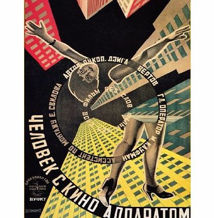 World of Art ALEXANDER RODCHENKO Vintage Russian Soviet Union Constructivism THE MAN WITH A MOVIE CAMERA c1929 250gsm ART CARD Gloss A3 Reproduction Poster