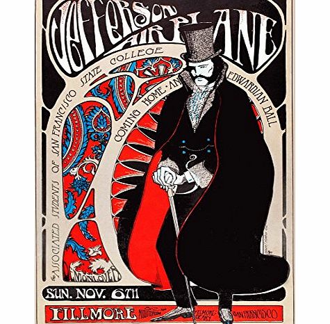 World of Art Vintage JEFFERSON AIRPLANE 250gsm Gloss ART CARD Reproduction Poster