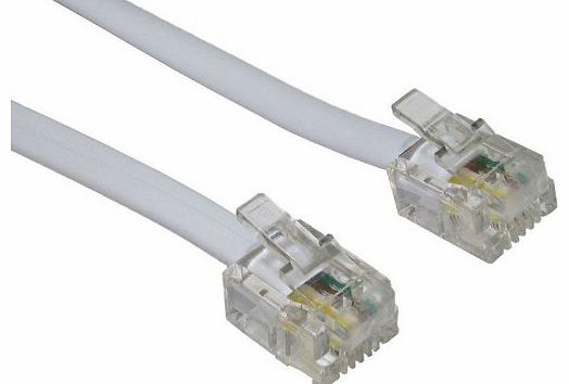 World of Data - 15m ADSL Cable - Premium Quality / Gold Plated Contact Pins / High Speed Internet Broadband / Rout
