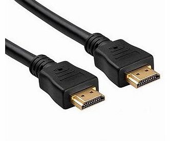 1m 1 METER GOLD Connectors Connection (1.4a Version, 3D) HDMI TO HDMI CABLE WITH ETHERNET,COMPATIBLE WITH 1.4,1.3c,1.3b,1.3,1080P,PS3,XBOX 360,SKYHD,FREESAT,VIRGIN BOX,FULL HD LCD,PLASMA & LED TVs