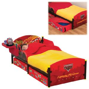 Worlds Apart Disney Cars Toddler Bed and Fabric Storage