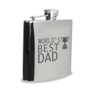 Worlds Best Dad Hipflask