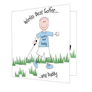 Worlds Best Golfer Card