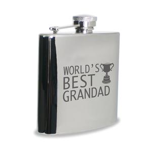 Worlds Best Grandad Hipflask