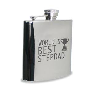 Worlds Best Step Dad Hipflask