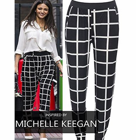 worldwidetrendz Wodwidetrendz Celebrity inspired Michelle Keegan Check Print Hareem Pants Leggings Trousers