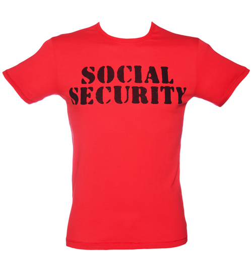 Worn By Mens The Clash Social Security T-Shit from