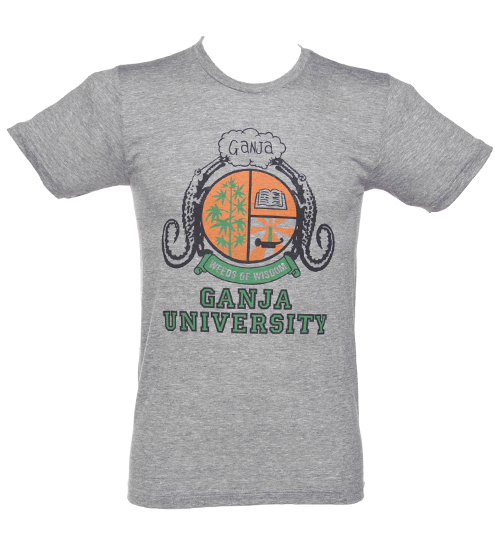Mens Bob Marley Ganja University T-Shirt
