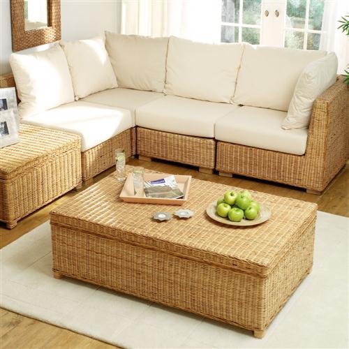 Woven Rattan Modular Rattan Large Coffee Table 912.029