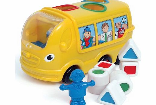 WOW Toys Wow - Sidney School Bus Friction Powered Shape Sorter Bus
