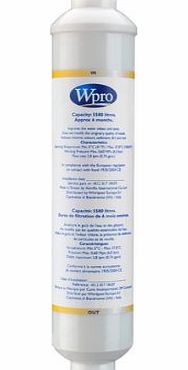 Wpro Inline Water Filter Cartridge for Use with Side By Side American Style Refrigerators