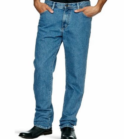Wrangler Regular Fit Straight Mens Jeans Stonewash W34INxL30IN