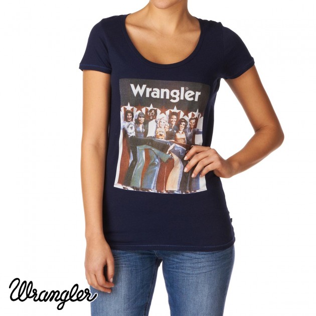 Womens Wrangler Katie T-Shirt - Peacoat