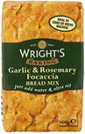 Wrights (Home Baking) Wrights Garlic and Rosemary Focaccia Bread Mix