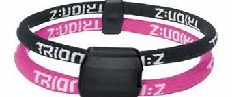  Dual Loop Lite Ionic/Magnetic Bracelet Black/Pink