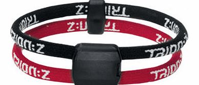 Wristbands  Dual Loop Lite Ionic/Magnetic Bracelet Black/Red