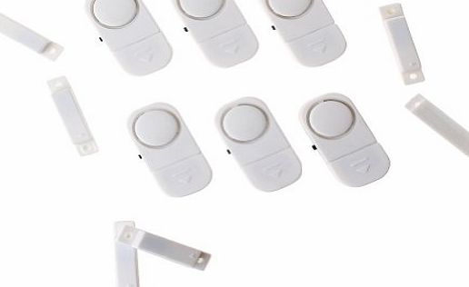 Wuiyepo 6pcs Window Door Entry Burglar Security Alarm System Magnetic Sensor