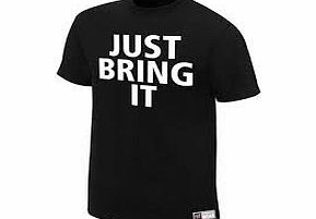 WWE OFFICIAL WWE THE ROCK JUST BRING IT T-SHIRT (MEDIUM)