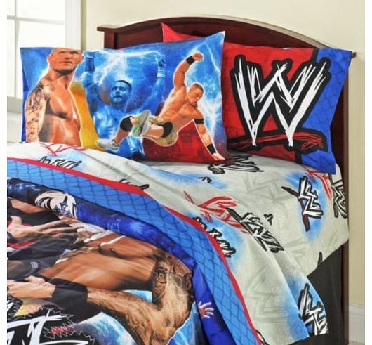 WWE Wrestling Champions Single Bed 3-Piece Sheet Set(No duvet cover included)