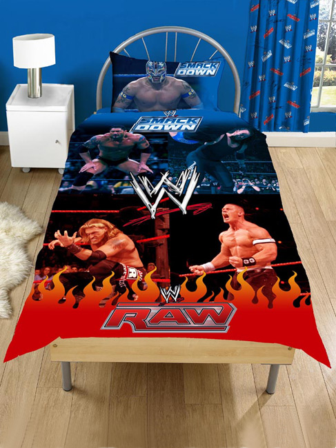WWE Wrestling WWE Raw Wrestling Duvet Cover and Pillowcase Bedding
