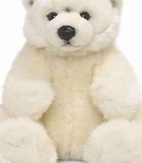 WWF cuddly Polar Bear plush stuffed animal soft toy 22cm sitting