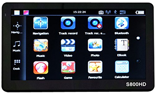  S800hd MTK DVR + Radar Detector 7.0 Inch 128mb RAM & DVR Camera Recorder 2*8 Gb Au/ Us/ Eu/ Ca MAP(pack of 4)