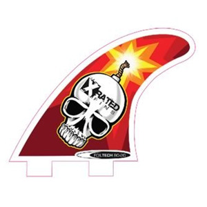 X-RATED BOMB SKULL FINS