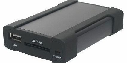 2 USB SD AUX MP3 Changer Car Radio Music Interface Adapter for Audi (Mini-ISO/8-pin) A2, A3, S3, A4, S4, A6, S6, A8, S8, Allroad, TT, Q7