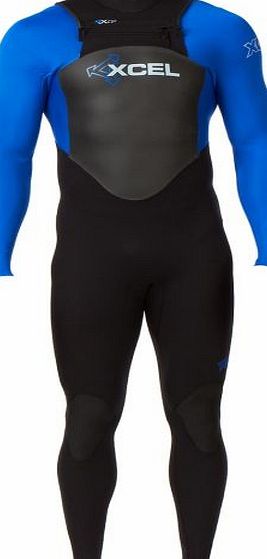 Xcel Mens Xcel SLX 3/2mm X-Zip Wetsuit - Black/Blue