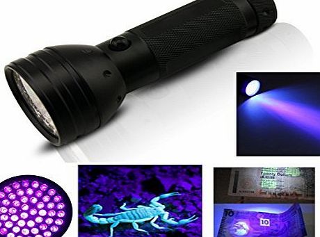 Xcellent Global 51 LED 395 nm UV Ultraviolet Blacklight Flashlight Torch - Spot Scorpions, Pet Urine, Counterfeit Money, Bed Bugs, Minerals, Leaks PT008