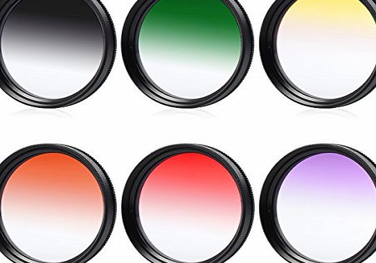 58mm Graduated Color Filter Kit Set for Canon EOS70D 60D 700D 650D 1100D 1000D 600D 50D 550D 1DX 5D Mark 5D2 5D3 6D 7D 70D 60D 700D 650D 1100D 1000D 600D 50D 550D 500D 40D 30D 350D 400D 450D 30D 10D L