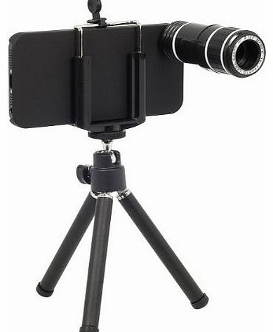 XCSOURCE Funny Camera Lens For iPhone 5G 5 5S 12x Zoom Telescope Lens   Tripod   Case DC222