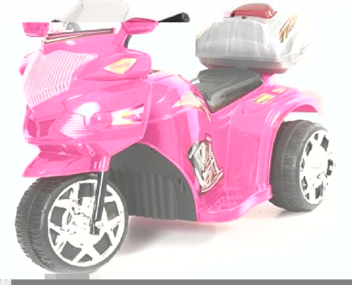 Pink 6V Ride On Police Trike