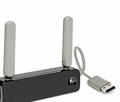 XFUNY TM) Premium New Generic USB Wireless N Networking Adapter/Wireless Network Adapter N/Wireless network card/Double antenna adapter/Wireless A/B/G Network Adapter for Microsoft Xbox 360