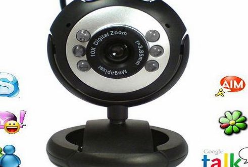 XGadget 12 Megapixel Webcam Camera with Built-in Microphone and Built-in Adjustable LED Lights / NightVision