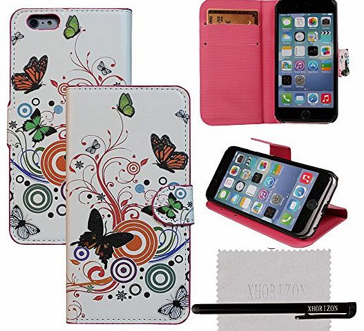 Fashioon Water Color Design Leather Stand Wallet Case Cover For 4.7`` iPhone 6