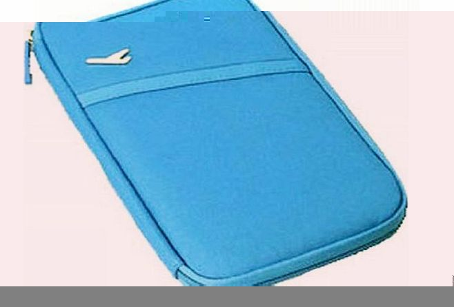 XIAOLI 11 colours Durable Waterproof Nylon Travel Document Wallet (Blue)