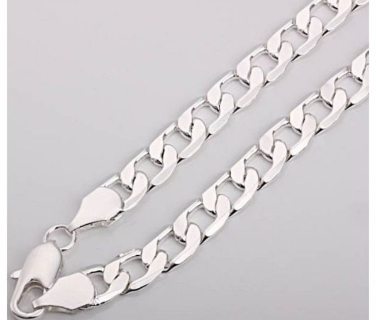 New Fashion Jewelry Classic 925 Classic Crystal Beautiful Solid Silver Necklace + velvet pouch