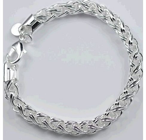 New Fashion Jewelry Classic 925 Sytle Women solid Silver Jewelry bracelet + velvet pouch
