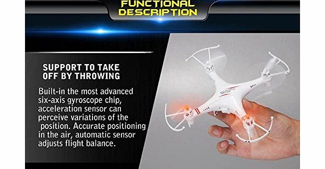 XINTE XT-XINTE Skytech M62 2.4G 4CH 6-Axis Remote Control RC Helicopter Quadcopter Toys Drone Ar.Drone Light Version Color White